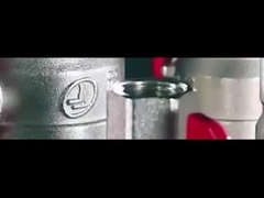 Zawór kulowy mosiężny z redukcją przepływu 16 bar z uchwytem T, gwint żeński 1/2