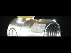 Aluminiowa rączka, mosiężny zawór kulowy do gazu, gwint męski x żeński