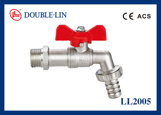Zawór czerpalny aluminiowy T 16 bar HPB 57-3 z mosiężnym króćcem na wąż