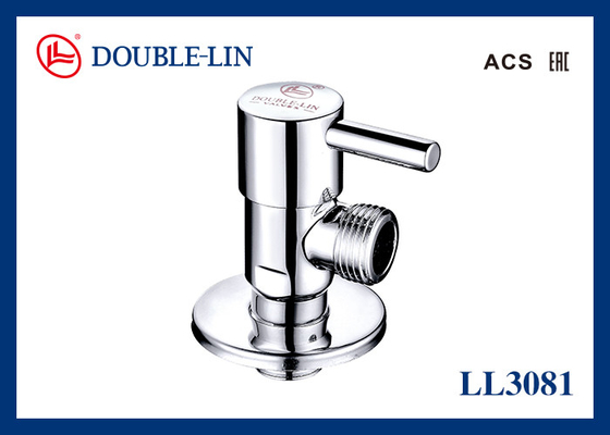 Heavy Duty Brass Angle Valves with Filtration Backflow Prevention and Zinc Alloy Handle for Chemical Processing Plants