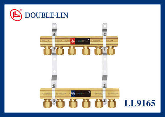 BS2779 Węzeł 8 Way 16 Bar 1 Inch Brass Manifold