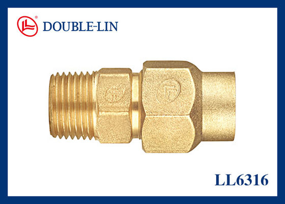 Dwukrotny lin BS2779 Wątek 1/2" Samiec z łącznika mosiężnego