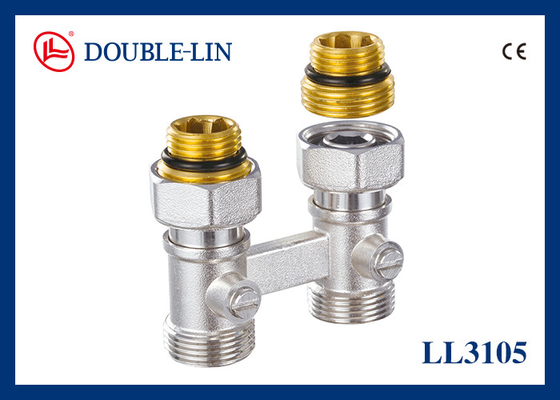 Zawór do grzejnika mosiężny dwururowy gwint ISO228 F3/4'' X M3/4"
