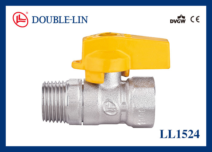 Zawory gazowe mosiężne HPB 57-3 1/2" X 1/2" gwint męski x żeński