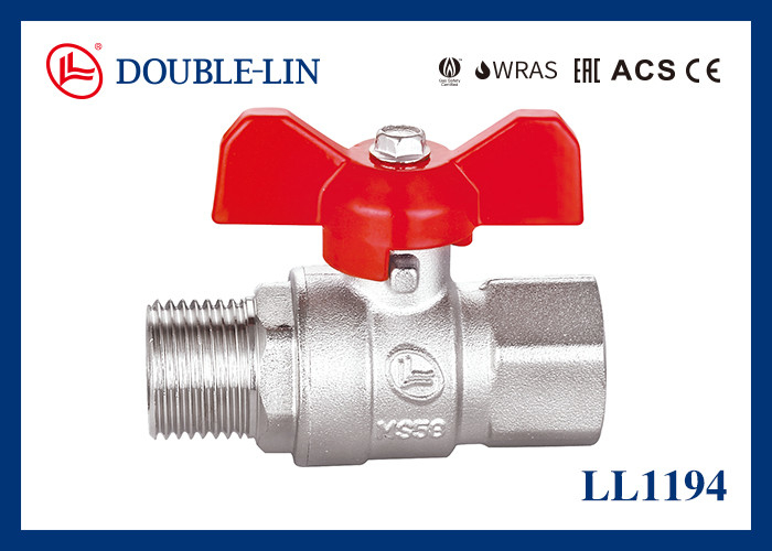 1/4 " do 1 1/4 " Mężczyzna X Kobieta Długa Węzeł 25 Bar Blaszowy Zawór Kulkowy Z Uchwytem T