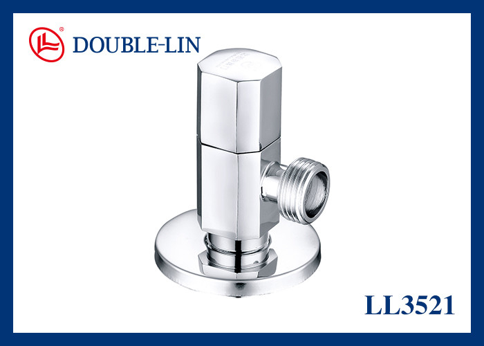 Polished Chrome Plated Quick Opening Brass Angle Valves for High Pressure Applications